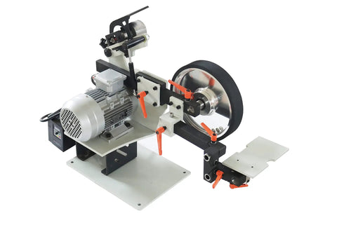Garage Grade Two By Seventy Two Inch Belt Grinder And Sander Station Variable Speed Drive for custom blade crafting and sharpening.