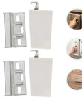 Four Piece Cabinet Hanging Hardware Hinges Set For Kitchen Wall Mounts With Thickened ABS And Iron Corner Construction Durable