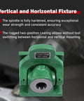Green 5C Collet Chuck Vertical And Horizontal Fixture Beefy Heavy Duty For Milling Drilling And Tapping without tool switching