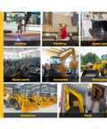 Powerful 4WD Backhoe Loader With 2.5 Meter Digging Depth, Heavy Duty Excavation Gear, loader assembly and customization