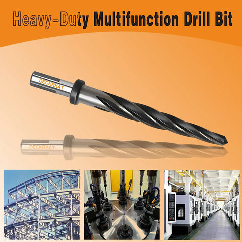1/2 Inch Reamer Drill Bit For Metal And Wood, Pro Grade M2 HSS Taper Reamer For Steel, Alloy, Plastic To Align And Enlarge Holes