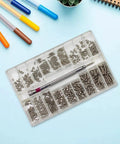 6X Metric Screw Kit Set With M1.2 M1.4 M2 Micro Screws, 500 Pieces In A Portable Dustproof Case, 18 Sizes, pro repair gear