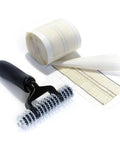Diy No Sweat Carpet Patch Repair Kit With 5 Inch Star Wheel Seam Roller And 16 Ft Double Sided Carpet Joining Tape For Easy Home And Office Repairs Ideal For Quick Patches, seam roller and tape