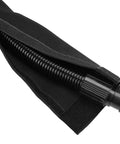 Neoprene Shop Vac Hose Cover open showing inner hose, protects car paint and interior from scratches, fits 1.5 to 2.2 inch hoses.