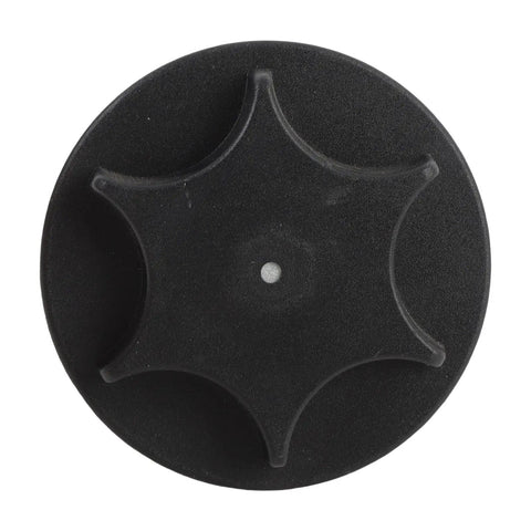 Top view of Spare Tire Hold Down Bolt Adapter Replacement For 350Z 370Z Juke Kicks Direct Fit, black durable steel, part 74810 JY01B.