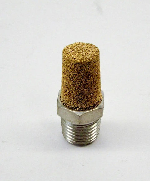Heavy Duty Quiet Aire Sntr Pneumatic Muffler Quiets Air Exhaust On Compressors With Slick One Quarter Inch NPT Threads Built For Tight Shop Spaces That Really Works Like A Charm