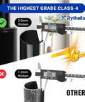 Comparison of chair cylinder thickness, 2.0mm vs 1.2mm, for Beefed-Up Heavy Duty Office Chair Cylinder Replacement With 2.4 Inch Stroke And 1000 Lb Class 4 Hydraulic Lift Fits 8.4 To 10.9 Inch Length Universal Pneumatic Piston For Sinking Desk And Gaming Chairs Height Matched Sizing Guide