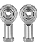 Rod End Bearings 6mm Bore M6x1 Right Hand Female Thread Stainless Steel 304 Ball Joint 2 Pack, front view