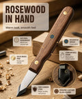 Straight Shooter High Carbon Steel Wood Marking Knife with rosewood handle and high carbon steel blade for precision scoring.