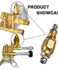 Pressure Washer Pump Unloader Valve Rebuild Kit For RMV RMW SRMW Series with focus on brass components