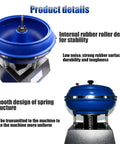 Dope Tumbler Polishing Machine For Jewelry And Gems, Bench Top Vibratory Polisher Grinder 120W Mini 12L front view