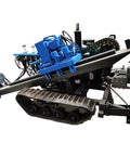 Heavy Duty HdD Horizontal Directional Drilling Machine Boss Level Walk Over Tracker with blue components and crawler tracks.