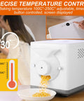 Heavy Duty 1600W Electric Drum Roaster Kicking Your Peanuts Coffee Beans And Grains To The Next Level With Smart Time Temp Controls showing temperature display and grain chute.