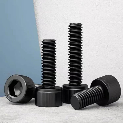 Premium Metric Screw Set 1230Pcs M2 M3 M4 M5 Kit With Hex Socket Head Cap Bolts Nuts Washers 12.9 Grade Alloy Steel Black Zinc Plated