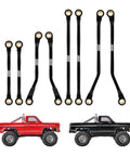 High Clearance Aluminum Link Set For TRX4M High Trail K10 F150 1/18 RC Crawler Upgrade CNC Bent Chassis Links Black Lightweight At 19g Each