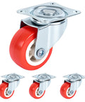 Heavy Duty 2.5 Inch Swivel Plate Casters Set Of 4 With 800 Lb Capacity Screws Included Ready To Roll for workbenches, workshops