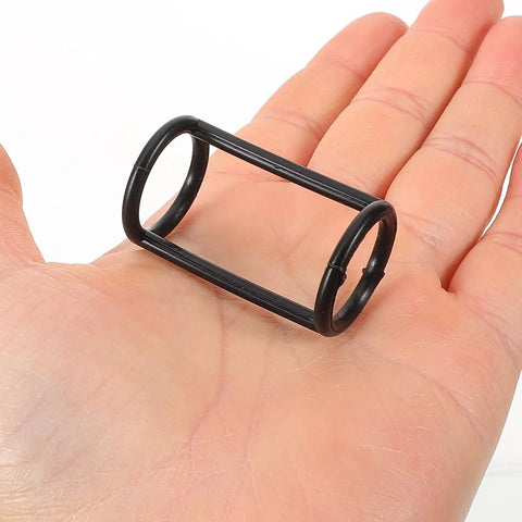 Replacement I Shaped Silicone Sealing Ring for Ice Cream Machine and Soft Serve Maker shown on a hand, black rubber gasket.