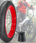 26x4.0 Inch Beefy Fat Bike Tire And Tube For Electric Bikes Foldable Replacement Tire All Terrain Mountain Snow Urban City Street Road Bicycle Anti Puncture Layer Durable Nylon And Rubber Construction, black treaded tire and tube