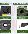 Heavy Duty Hydronic Hot Water Circulator Pump 005 F2 Replaces Taco Models with cast iron construction and efficient design.