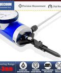 Coaxial Dial Indicator For Milling And Fixture Alignment, Pro Grade Lever Gauge With 0.01mm Precision, 0 To 3mm Range