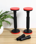 Two Pack Adjustable Furniture Legs for Cabinets and Sofas with Nylon Leveling Feet Anti Slip Pads Heavy Duty Load Bearing on table
