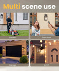 Porch Light Outdoor Dusk To Dawn With Built In GFCI Outlet 2 In 1 Wall Light IP44 Waterproof Anti Rust for multi scene use