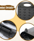 Close-up of High Performance Electric Nut Press For Cooking, featuring sturdy steel frame and Bakelite handle details.
