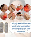 Premium Soft Arm Sling Padding To Ease Neck Pressure And Stop Straps From Cutting In Plush Foam Covers for shoulder pain relief.