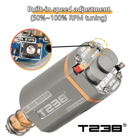 High Torque Brushless Motor For AEG With Adjustable RPM and built-in speed adjustment, visible electronic components