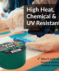 Person using Resin Tape For Epoxy Molding And Mold Release No Mess Easy Peel UV Resistant Thermal Adhesive Micro Pour Form