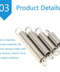 Top Notch Dual Hook Tension Spring Made From Durable Stainless Steel Featuring 10Mm Outer Diameter and multiple wire sizes.