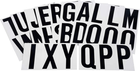 3 Inch Vinyl Self Adhesive Letter And Number Kit In Black For Home Or Office Signage Easy Peel And Stick Characters For Diy Signs Mailboxes Lockers And Projects Pack Of 1 arranged in a fan display