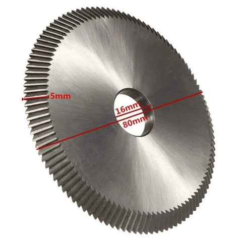 Pro Grade High Speed Steel 80x16x5mm Cutting Wheel And Disc Kit With 110 Teeth And 80 Degree Angle Perfect For Silca Bravo II Bravo III Ilco Key Machine Plus Power Tool For Serious Work Without Fail And Durable Build Slays The Cut Job Nice Tight. 80mm 16mm 5mm HSS disc