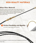 Heavy Duty 164 Foot Fiberglass Fish Tape Cable Puller Kit Featuring A Spring Drum Reel And Non Conductive Core That Routes Electrical Wire No Sweat Through Conduit, flexible fiberglass rod for easy wire fishing.