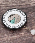 Three Hands Quartz Watch Movement With Double Calendar Kit for Pro Repair and DIY Enthusiasts, Durable Metal Construction