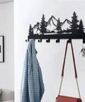 Slick Heavy Duty Metal Key Holder Wall Mounted With Seven Hooks Key Organizer Rack For Entryway Kitchen Hallway And Bedroom Decor Black Finish