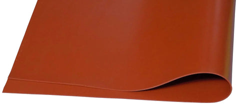 Red Silicone Rubber Sheet 60A Durometer One Thirty Second Inch Thick Nine By Twelve Inch No Adhesive Backing High Temp Gasket