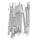 Sick Adjustable Top Rated T316 Stainless Steel Railing Kit 10 Kit Set Handles Weird Angles Keeps Things Rust Free Indoors Or Outdoors With Badass Heavy Duty Hardware For Cable Wire Systems For Your Decks And Stairs, 10-piece T316 steel kit