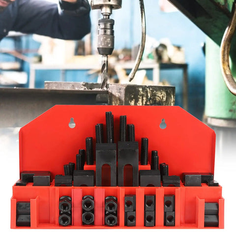 Heavy Duty M12 T Slot Clamp Kit Hold Down Clamp Set For Lathe And Milling Machines With Press Plate 14mm Table T Slot Fit