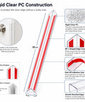 Doggo Approved Door Frame Guards Eight Pack Clear L Shaped Edge Protectors 30cm long, rigid polycarbonate for door edge protection.