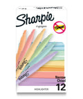 Box of Pocket Highlighters In Soft Pastel Assorted Colors, 12 Count, Slim Chisel Tip For Highlighting, Underlining, And Note Taking
