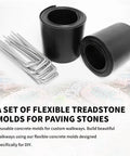 Flexible Concrete Molds For Pavers Set Of Stepping Stone Molds For DIY Garden Paths And Walkways Easy To Use Reusable System