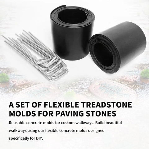 Flexible Concrete Molds For Pavers Set Of Stepping Stone Molds For DIY Garden Paths And Walkways Easy To Use Reusable System