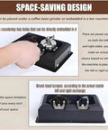 Slick Electric Portafilter Cleaner For 58 Mm Espresso Machines with space-saving design under grinder.