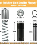 3 Ton Hydraulic Floor Jack Dual Pump Piston Plunger Kit Replacement Parts With Smaller Low Side Plunger Dimensions
