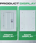 Pro Style 12 Space Circuit Breaker Panel 125 Amp Indoor Load Center With Main Lug Steel Enclosure garage power hub front and back view display