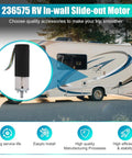 2 Pack RV In-Wall Slide-Out Motor IG-42 10mm Gear Assembly with RV backdrop