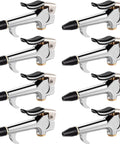 8 Piece Air Blow Tools Set With Adjustable Nozzles For Air Compressors Pro Grade Flow Attachments, heavy duty alloy build.