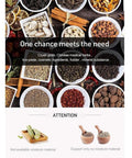 Assorted bowls of grains and spices, suitable for Electric Grain Grinder Mill For Corn Soybean Wheat And Spices, with herbs and seeds.