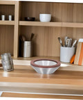 Diamond Concave Cup Grinding Wheel for Sharp Metal And Carbide Tasks Super Versatile Silvertone on wooden kitchen shelf.
